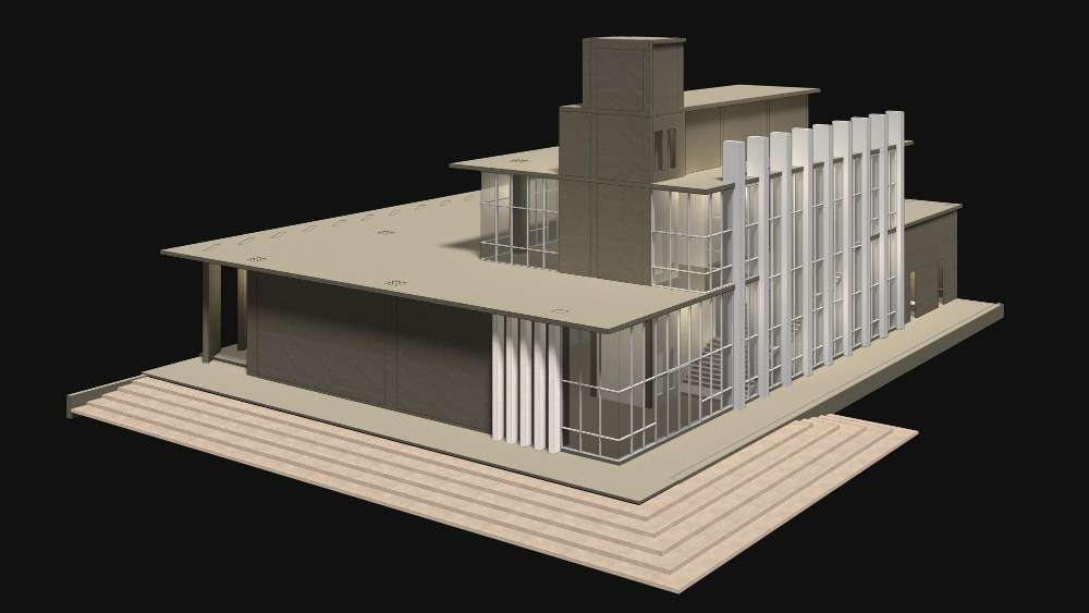épület 3d modell